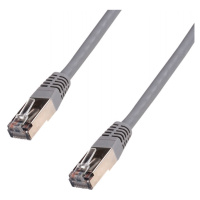 DATACOM Patchkabel 10m,FTP,Cat5e , RJ45, šedý