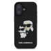 Zadní kryt Karl Lagerfeld 3D Rubber Karl and Choupette pro Apple iPhone 16 Plus, black