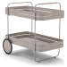 Kovový servírovací stolek na kolečkách 74x42 cm Gin & Trolley – Spinder Design