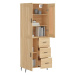 vidaXL Skříň highboard dub sonoma 69,5 x 34 x 180 cm kompozitní dřevo