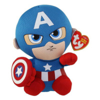 Meteor TY Beanie Babies Marvel CAPTAIN AMERICA, 15 cm (1)