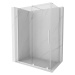 MEXEN/S Velar sprchový kout 150 x 75, transparent, bílá 871-150-075-01-20