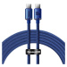 Kabel Baseus Crystal Shine cable USB-C to USB-C, 100W, 2m (blue)