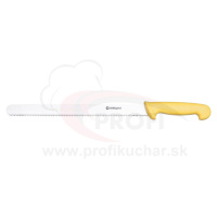Nůž HACCP STALGAST žlutý, zoubkovaný - 30cm