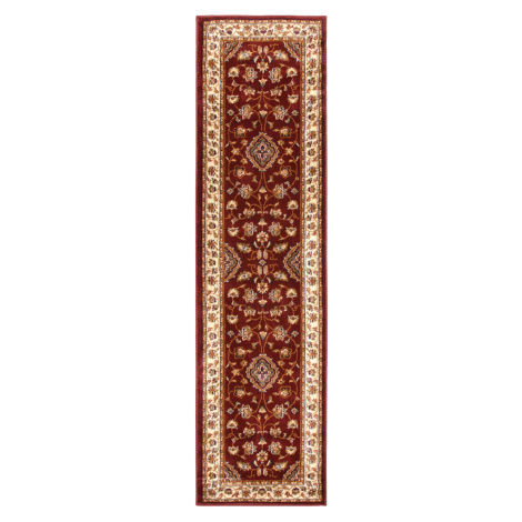 Flair Rugs, Běhoun Sincerity Royale Sherborne Red, 60x230, červená, chodba / předsíň