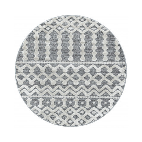 Ayyildiz koberce Kusový koberec Pisa 4710 Grey kruh - 80x80 (průměr) kruh cm