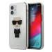 Kryt Karl Lagerfeld KLHCP12SPCUTRIKSL iPhone 12 mini 5,4" silver hardcase Glitter Ikonik Karl (K