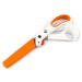 Krejčovské nůžky Fiskars na silné látky délka 21 cm Varianta: bílá oranžová, Balení: 1 ks