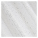 Dekorační vzorovaná záclona s kroužky BARRETE bílá/stříbrná 140x250 cm (cena za 1 kus) MyBestHom