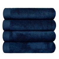 SCANquilt ručník MODAL SOFT tm. modrá 100 × 50 cm