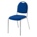 eurokraft pro Konferenční a jednací židle, podstavec pochromovaný, potah modrý
