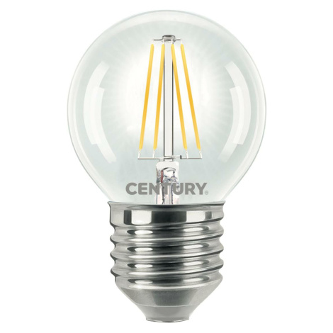 CENTURY LED FILAMENT MINI GLOBE ČIRÁ 4W E27 2700K 470Lm 360d 45x72mm IP20 CEN INH1G-042727