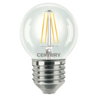 CENTURY LED FILAMENT MINI GLOBE ČIRÁ 4W E27 2700K 470Lm 360d 45x72mm IP20 CEN INH1G-042727