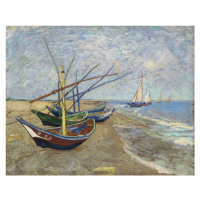 Obrazová reprodukce Fishing Boats on the Beach at Saintes-Maries-de-la-Mer, Vincent van Gogh, 40