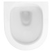 DEANTE Podomítkový rám, pro závěsné WC mísy + SLIM tlačítko černé + WC REA Carlo Flat Mini Rimle