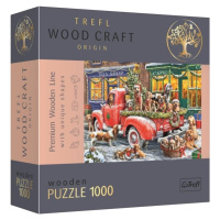 Trefl Wood Craft Origin Puzzle Santovi malí pomocníci 1000 dílků - dřevěné