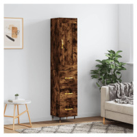 vidaXL Skříň highboard kouřový dub 34,5 x 34 x 180 cm kompozitní dřevo