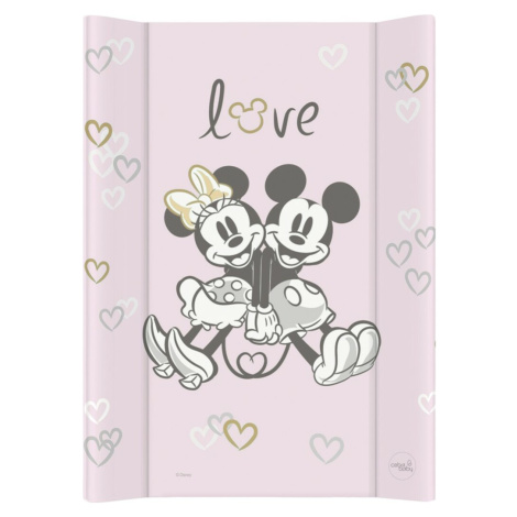 CEBA Podložka přebalovací s pevnou deskou COMFORT 50x70 Disney Minnie & Mickey Pink CebaBaby