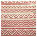 COLOUR CLASH Venkovní koberec pruhy 118 cm - sv. červená/krémová
