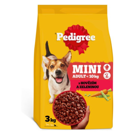Pedigree granule s hovězím a zeleninou pro dospělé psy malých plemen 1,4 kg