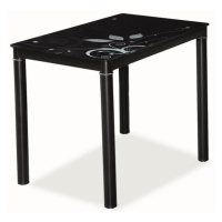 Jídelní stůl NEFON 100x60 cm, černá
