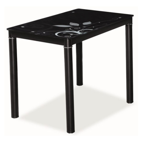 Jídelní stůl NEFON 100x60 cm, černá Casarredo