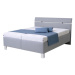 Čalouněná postel Anne 180x200, šedá, včetně matrace