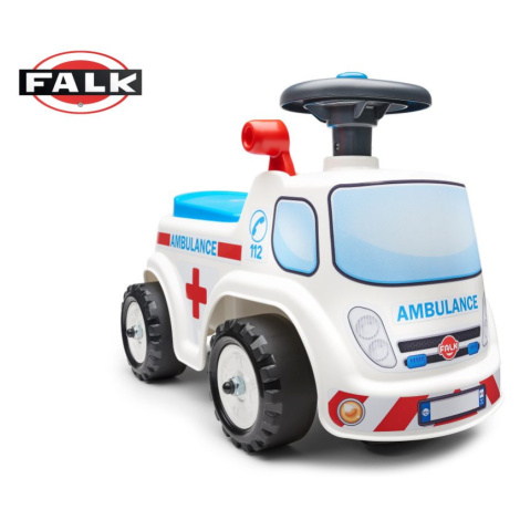 FALK Odrážedlo Ambulance s otevíracím sedadlem a klaksonem na volantu, Falk, W012712