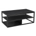 VASAGLE Konferenční stolek industriální černý 110 x 45 x 60 cm
