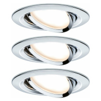 PAULMANN Vestavné svítidlo LED Nova kruhové 3x6,5W chrom výklopné 934.52 P 93452