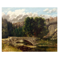 Obrazová reprodukce The Pont de Fleurie, Switzerland, 1873, Gustave Courbet, 40 × 30 cm