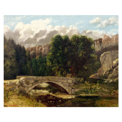 Obrazová reprodukce The Pont de Fleurie, Switzerland, 1873, Gustave Courbet, 40 × 30 cm