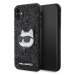 Kryt Karl Lagerfeld KLHCN61G2CPK iPhone 11 / Xr 6.1" black hardcase Glitter Choupette Patch (KLH