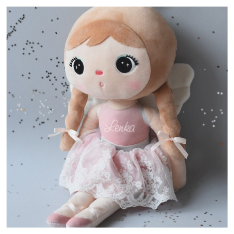 Metoo Metoo Bábika Anjelik ružová s menom Noémi 48 cm