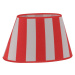 LEUCHTEN DIRECT Stínítko na lampu, červená-bílé, oválné LD 80240-14