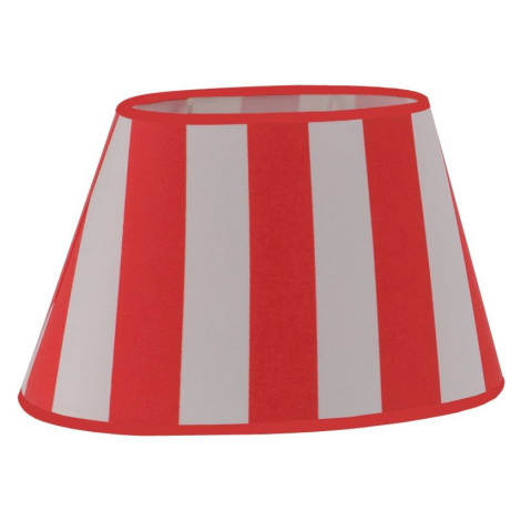 LEUCHTEN DIRECT Stínítko na lampu, červená-bílé, oválné LD 80240-14 Paul Neuhaus