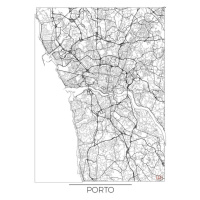 Mapa Porto, Hubert Roguski, 30 × 40 cm