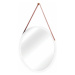 Nástěnné zrcadlo Lemi s bambusovým rámem