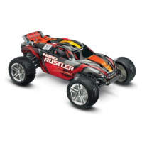 Traxxas Nitro Rustler 1:10 RTR stříbrno-červený