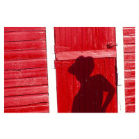 Ilustrace Shadow on Red Barn, Grant V. Faint, 40x26.7 cm