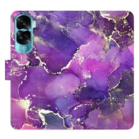 iSaprio Flip pouzdro Purple Marble pro Honor 90 Lite 5G