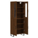 vidaXL Skříň highboard hnědý dub 69,5 x 34 x 180 cm kompozitní dřevo