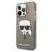 Pouzdro Karl Lagerfeld TPU Full Glitter Karl Head Cover iPhone 13 Pro Max černé