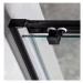 GELCO SIGMA SIMPLY BLACK sprchové dveře posuvné pro rohový vstup 900 mm, sklo Brick GS2490B
