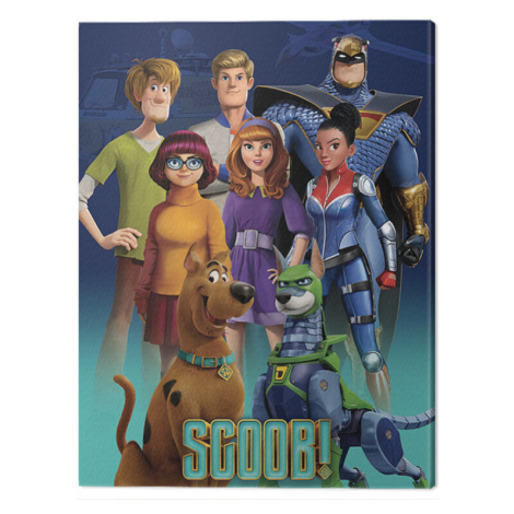 Obraz na plátně Scoob! - Scooby Gang and Falcon Force, (60 x 80 cm) Pyramid