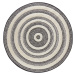 Šedo-bílý koberec Mint Rugs Handira Circle, ⌀ 160 cm