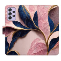 iSaprio flip pouzdro Pink Leaves pro Samsung Galaxy A52 / A52 5G / A52s