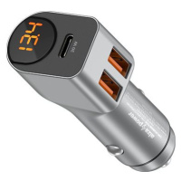 AlzaPower Car Charger P530 USB + USB-C Power Delivery 20W šedá