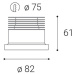 LED2 2150443D SPOT A, B DIM 9 4000K ZÁPUSTNÉ ČERNÉ