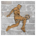 Dřevěný sportovní obraz na zeď - Fotbalista
